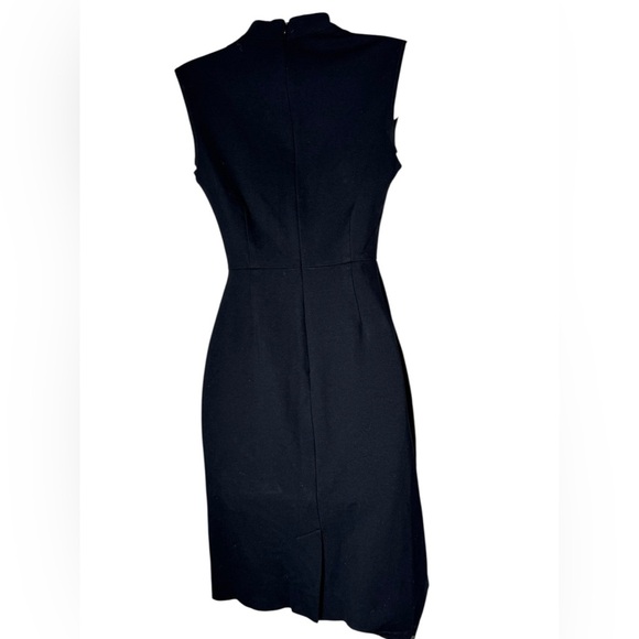 Kate Spade Womens Rock the Casbah Solid Black V Neck Knit Sheath Dress Size 2 - Picture 7 of 15